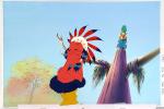 Preview: Asterix in America Original Production Cel Zeichentrickfolie & Backround