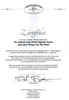 DON ROSA ONKEL DAGOBERT FIGUR - SCROOGE STATUETTE - LIMITIED & SIGNED