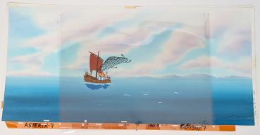 Asterix in America - Original Production Cel Zeichentrickfolie & Backround
