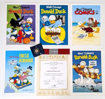 Preview: Carl Barks Collection Schuber 1-10 komplett inkl. Münze, 5 Drucke & Zertifikat