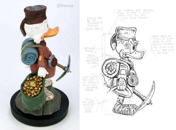 DON ROSA ONKEL DAGOBERT FIGUR - SCROOGE STATUETTE - LIMITIED & SIGNED