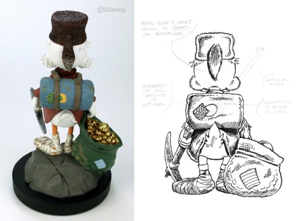 DON ROSA ONKEL DAGOBERT FIGUR - SCROOGE STATUETTE - LIMITIED & SIGNED