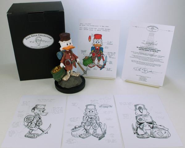 DON ROSA ONKEL DAGOBERT FIGUR - SCROOGE STATUETTE - LIMITIED & SIGNED