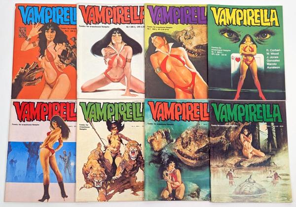Vampirella, kompl. Serie Bd. 1-8, 1981-83 Volksverlag