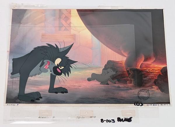 Asterix in America! Original Production Cel - Zeichentrickfolie + Backround