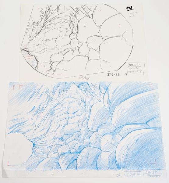 Asterix in America / Original Production Cel Zeichentrickfolie mit Hintergrund!!