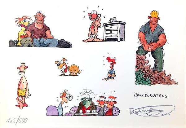 Dicke Dödel 1 - Bullenklöten von Ralf König - limitierte, signierte Luxusausgabe