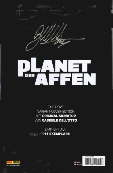 Planet der Affen 1 Variant signiert DELL'OTTO - limitiert 073/111 - Panini