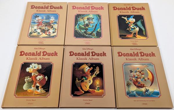 Donald Duck Klassik Sammelband HC 1-6 komplett , 1. Auflage, Ehapa Verlag