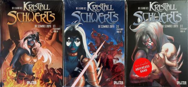 Die Legende des Kristallschwerts Band 1-3 Neu & OVP - Splitter Verlag