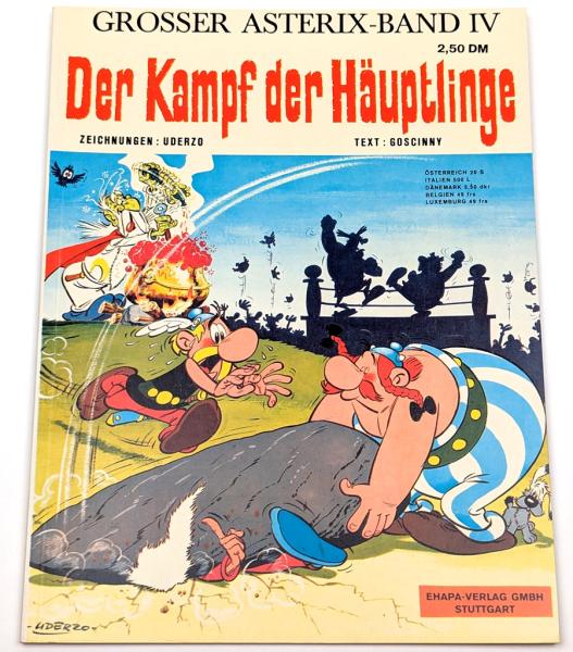 Asterix und Obelix Band 4, 1. Auflage, Kampf der Häuptlinge, Z:0-1, Ehapa Verlag