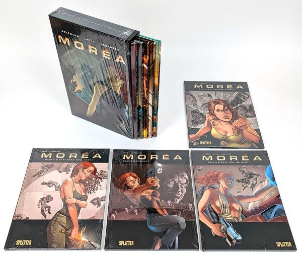 Moréa Band 1-9 komplett & 1x Schuber - 6 Bände noch OVP - Splitter Verlag