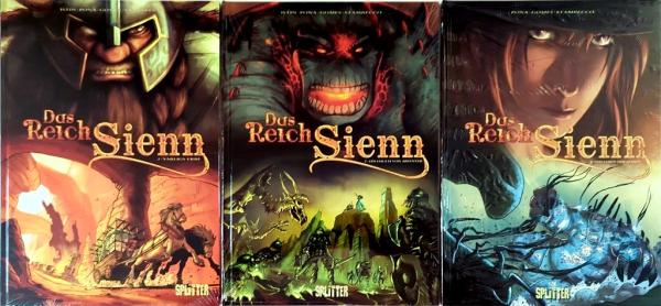 Das Reich Sienn Band 1-3 komplett, alle  Bände noch in OVP - Splitter Verlag