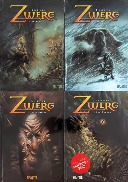 Zwerg Band 1-4 komplett, alle Bände noch in OVP - Splitter Verlag