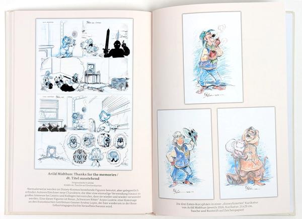 Ausstellungskatalog Kunst aus Entenhausen HC sign. Don Rosa, Midthun & sign. Druck