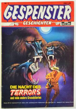 Gespenster-Geschichten Heft 3 - Z: 1-2 Bastei Verlag 1974