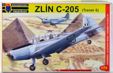 ZLIN C-205 Trener 6 1/72 model kit Kovozavody KPM 001