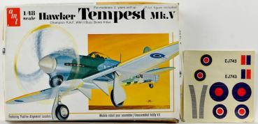 HAWKER TEMPEST MK V  1/48  model kit  AMT T641