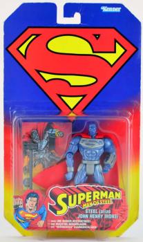 STEEL alias JOHN HENRY IRONS Action Figure - Superman Animated - KENNER 1996