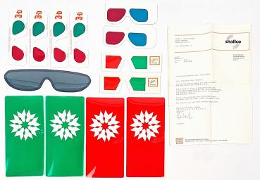 Micky Maus 3D Brille - Muster für Produktion mit Anschreiben - MM 50/1988