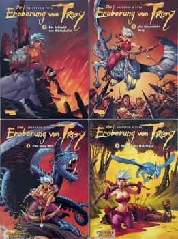Die Eroberung von Troy Band 1-4 komplett, 1. Auflage - sehr gut / Z: 1 - Carlsen