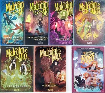 Malcom Max Band 1-6 plus Die Fälle von Emmeline & Miranda , Splitter Verlag