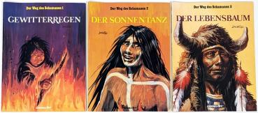 Der Weg des Schamanen Band 1-3 komplett, von Derib - 1. Auflage, Carlsen Verlag