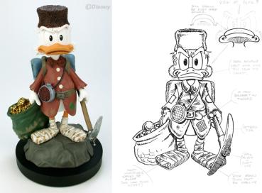 DON ROSA ONKEL DAGOBERT FIGUR - SCROOGE STATUETTE - LIMITIED & SIGNED