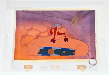 Asterix in America! Original Production Cel Zeichentrickfolie & Backround