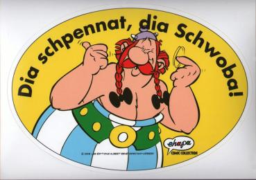 Großer Obelix Aufkleber schwäbisch Asterix Mundart 1998