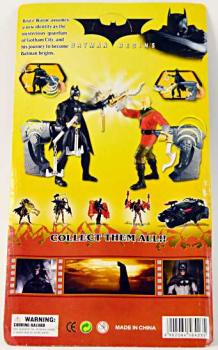 BATMAN BEGINS Action Figurine Set Demon Batman & Batman on Batbike