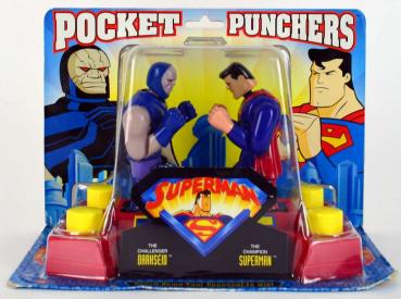 POCKET PUNCHERS - SUPERMAN VS. DARKSEID - MB 1996 - factory sealed