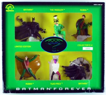BATMAN FOREVER limited boxed set of 6 action figures - APPLAUSE