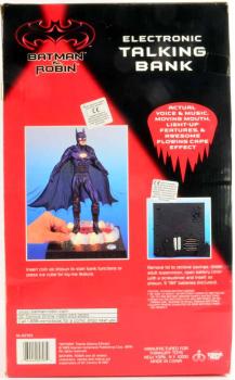 BATMAN ELECTRONIC TALKING MONEY BANK - Batman & Robin - THINKWAY TOYS 1997
