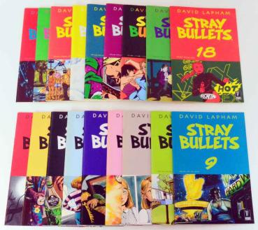 Stray Bullets  Band 1 bis 18 von Lapham - Feest / Schwarzer Turm Verlag