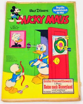 RARITÄT Micky Maus Heft 10 1967 - Verlagsseitig noch UNGESCHNITTEN  Ehapa Verlag