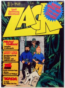 ZACK - Heft 3 / 1975 - Z: 1 mit Tim und Struppi / Koralle Verlag