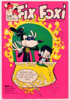Fix und Foxi  Band 371 , Z: 1-   Pabel Gevacur