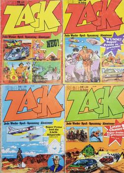 ZACK komplett, 1972-1980 , schöne Sammlung - Koralle Verlag