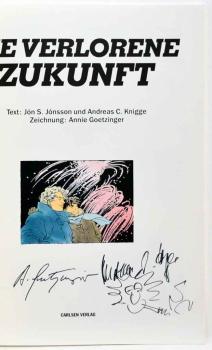 Die verlorene Zukunft - signiert von Goetzinger & Knigge - 1. Auflage - Carlsen