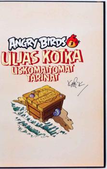 Finnish ANGRY BIRDS - ULJAS KOTKA -  HC signed by Kari Korhonen - Otava