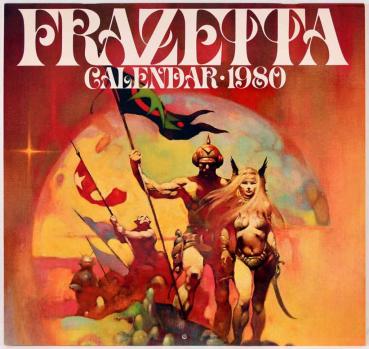 Preview: The Frank Frazetta Calendar 1980 - OVP / with original packing