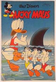 Micky Maus Heft 6 von 1953 - Original, kein Nachdruck - Ehapa