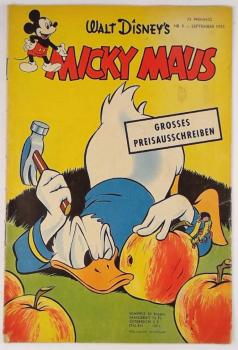Micky Maus Heft 9 von 1955 - Original, kein Nachdruck - Ehapa