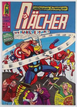 DIE RÄCHER Nr. 6 sehr gut / Z: 1- , Marvel - Williams ab 1974