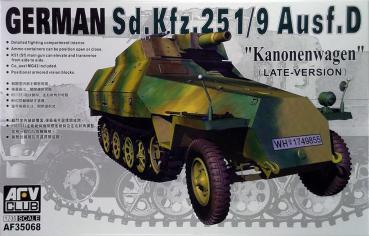 German Sd.Kfz. 251/9 Ausf. D - Kanonenwagen - 1/35 model kit AFV Club AF35068