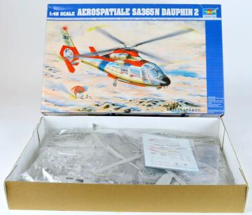 Aerospatiale SA365N Dauphin 2 - 1/48 model kit - Trumpeter 02816