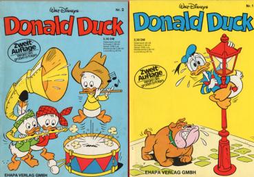 Donald Duck Taschenbuch 1-529 Sammlung - fast komplett 1. Aufl. Ehapa Z: 1-2