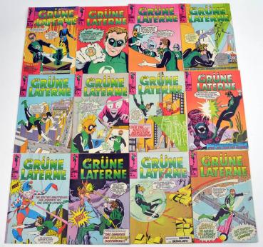 DIE GRÜNE LATERNE 1-12 komplett, Z: 1-, Marvel - Williams Verlag ab 1975