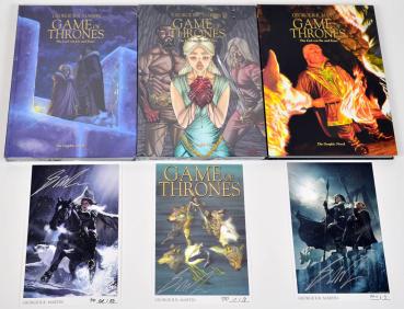 GAME OF THRONES Band 1-3 - sign. lim. PP 1 von 9 - George R.R. Martin - Panini